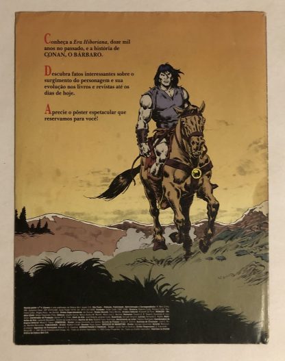 Conan O Bárbaro Revista Poster Nº 2 Ed Abril 1993 - Imagem 2
