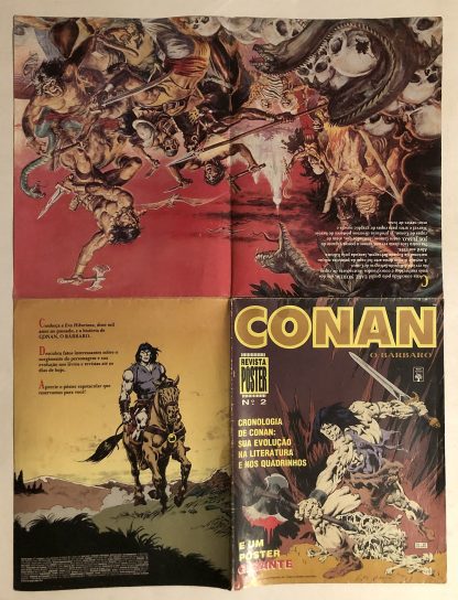 Conan O Bárbaro Revista Poster Nº 2 Ed Abril 1993 - Imagem 8
