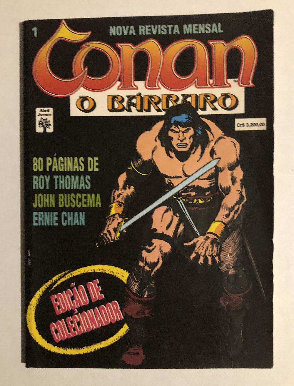 Conan o Bárbaro nº 1 - Ed. Abril