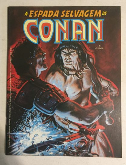 Espada Selvagem de Conan Nº 6 - 1ª Edição - Ed. Abril