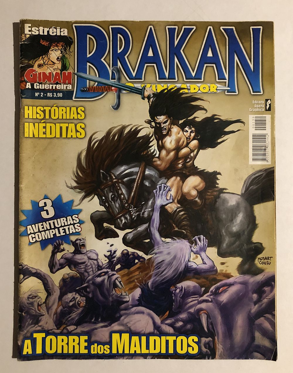 Brakan o Bárbaro Vingador nº 2 Ed Opera Graphica 2002