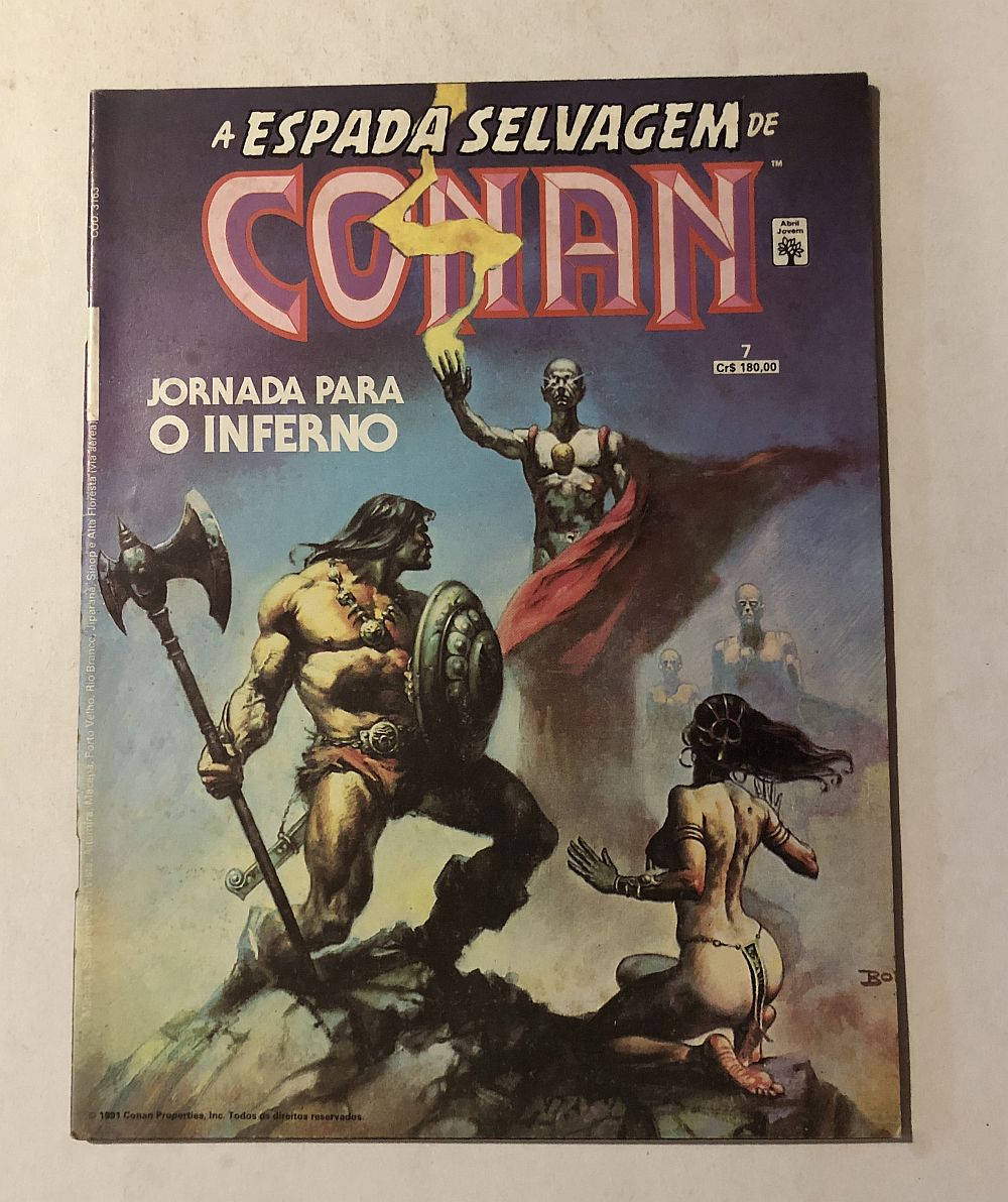 Espada Selvagem de Conan Nº 7 - Reedição - Ed. Abril