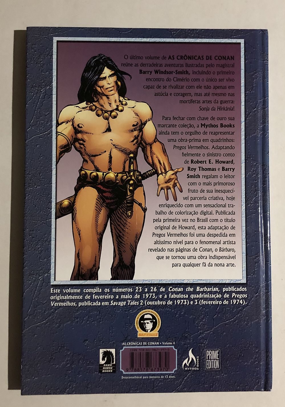 As CRÔNICAS DE CONAN vol 4 2019 Ed. Mythos - Imagem 2