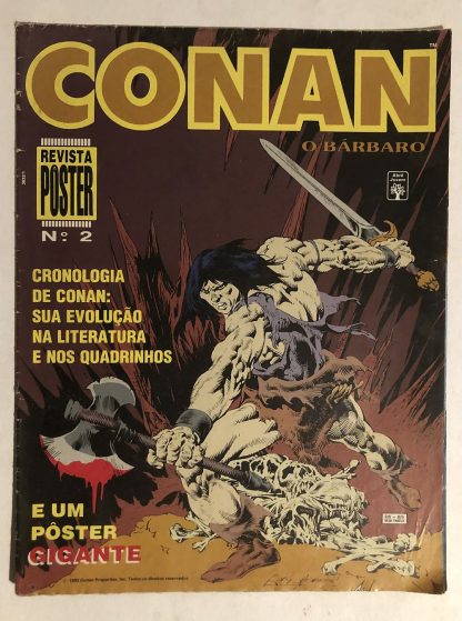 Conan O Bárbaro Revista Poster Nº 2 Ed Abril 1993