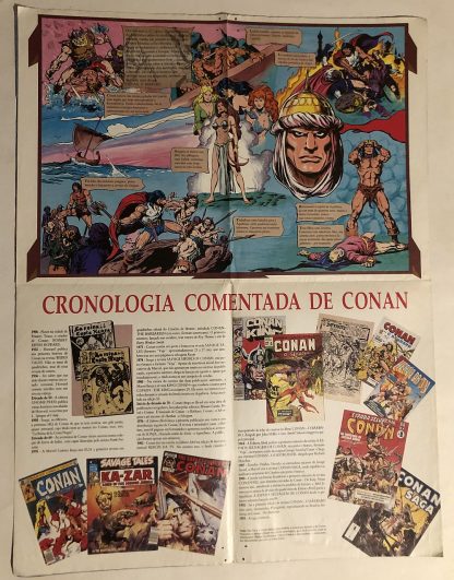 Conan O Bárbaro Revista Poster Nº 2 Ed Abril 1993 - Imagem 5