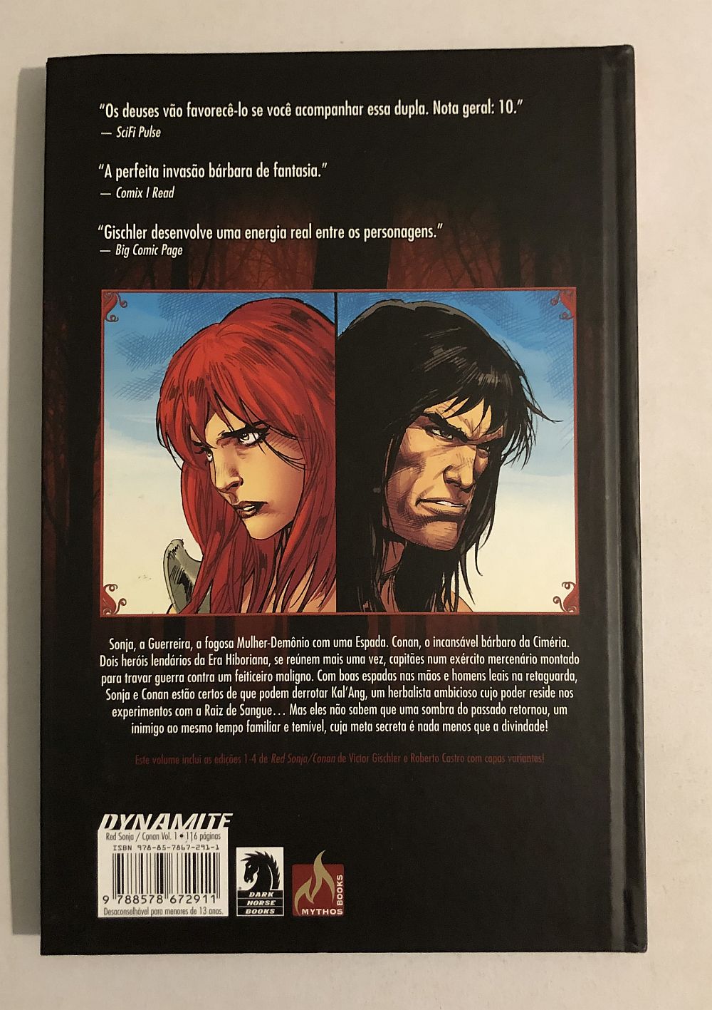 RED SONJA E CONAN Sangue Divino 2017 Ed. Mythos - Imagem 2