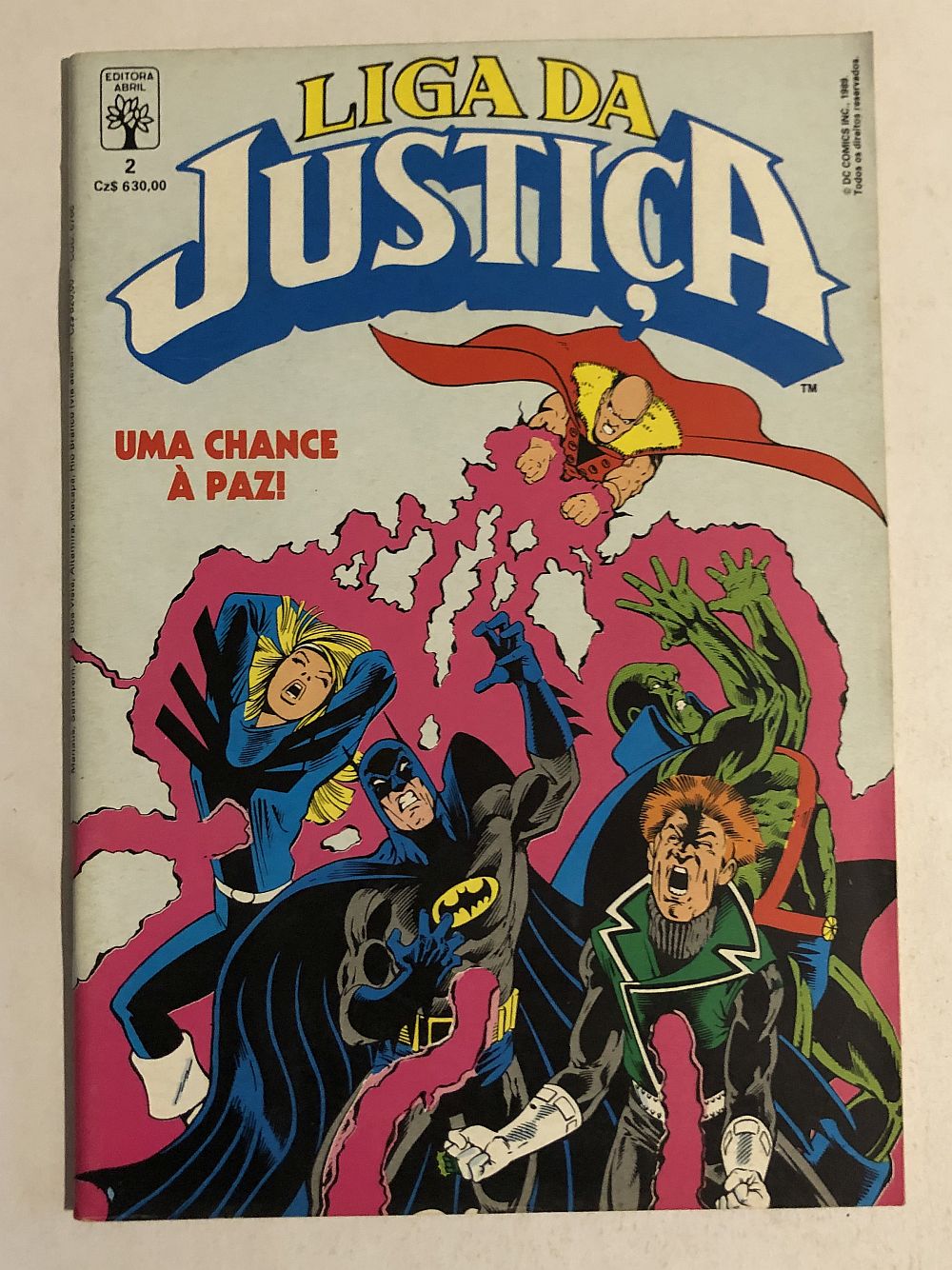 Liga da Justiça 1ª Série nº 2 - Ed. Abril 1989