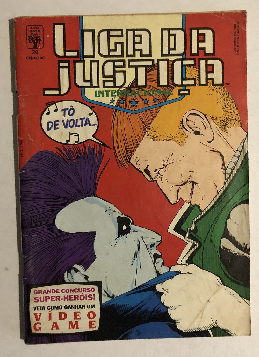 Liga da Justiça 1ª Série nº 20 - Ed. Abril 1990