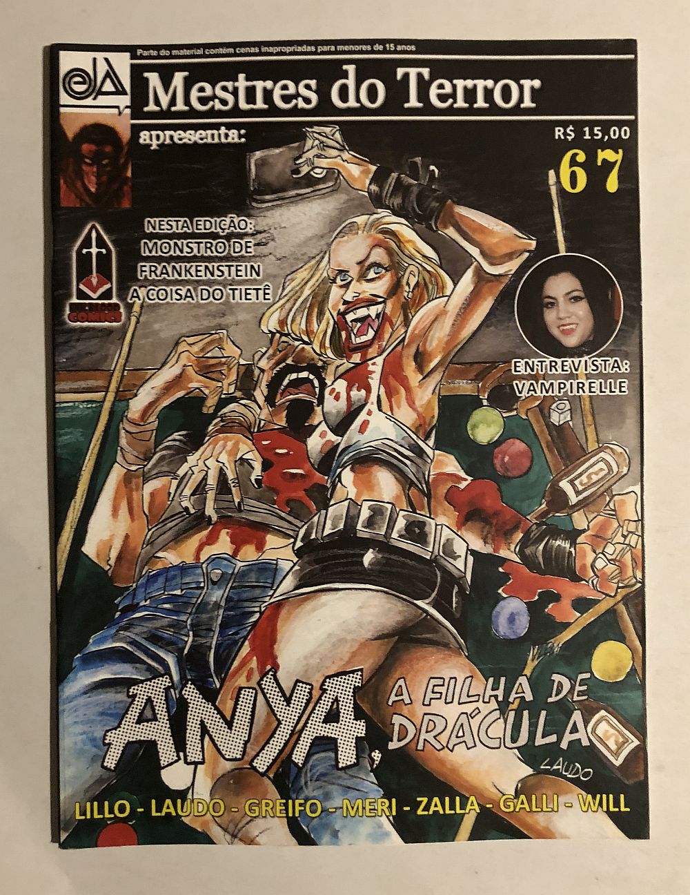 Mestres do Terror nº 67 - 2017 Ed. InkBlood Comics