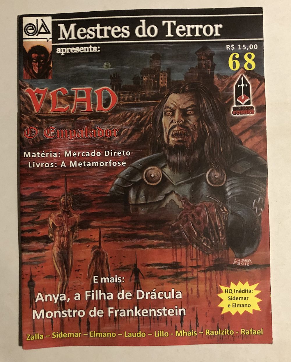 Mestres do Terror nº 68 - 2018 Ed. InkBlood Comics