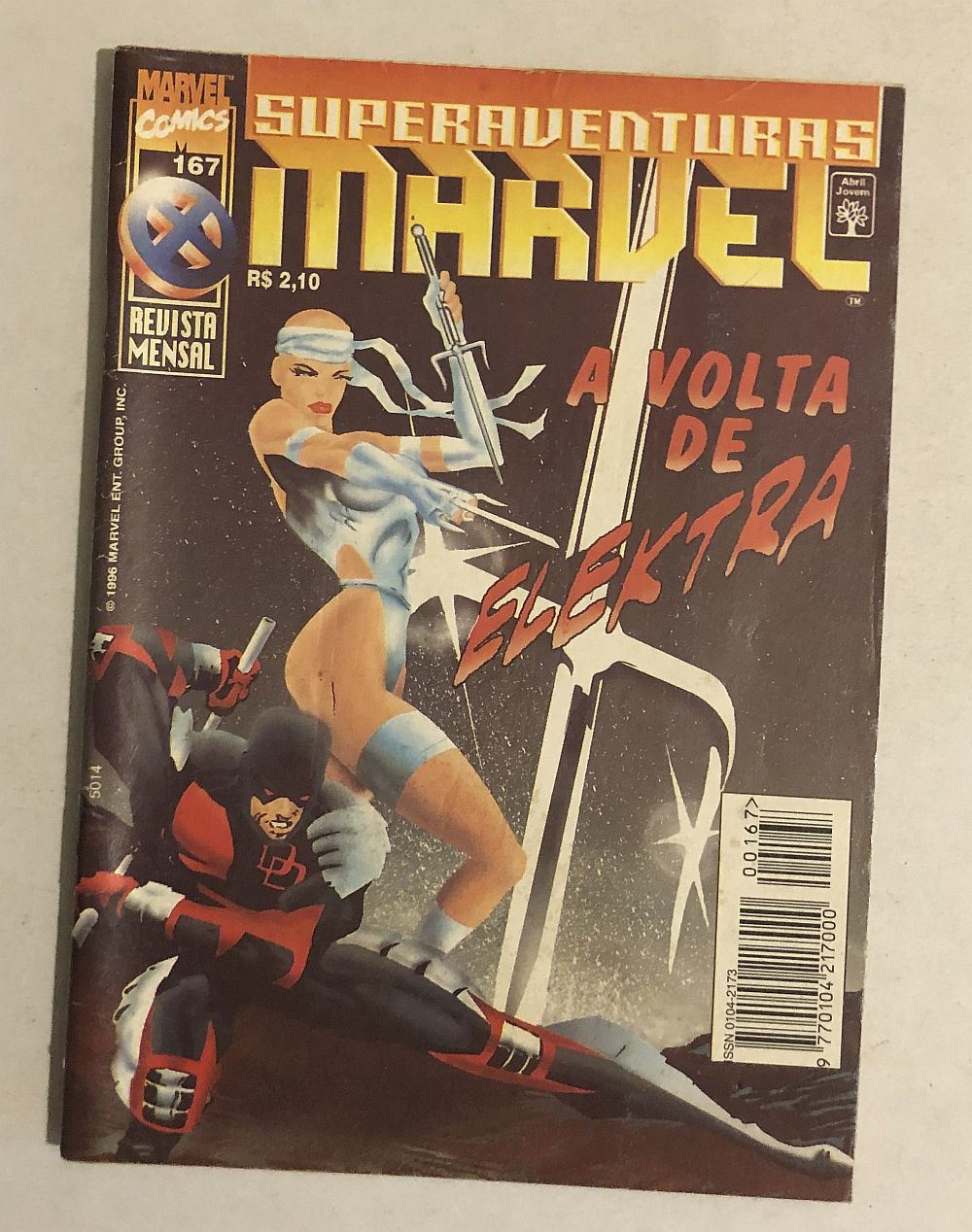 Superaventuras Marvel nº 167 - Ed. Abril 1996