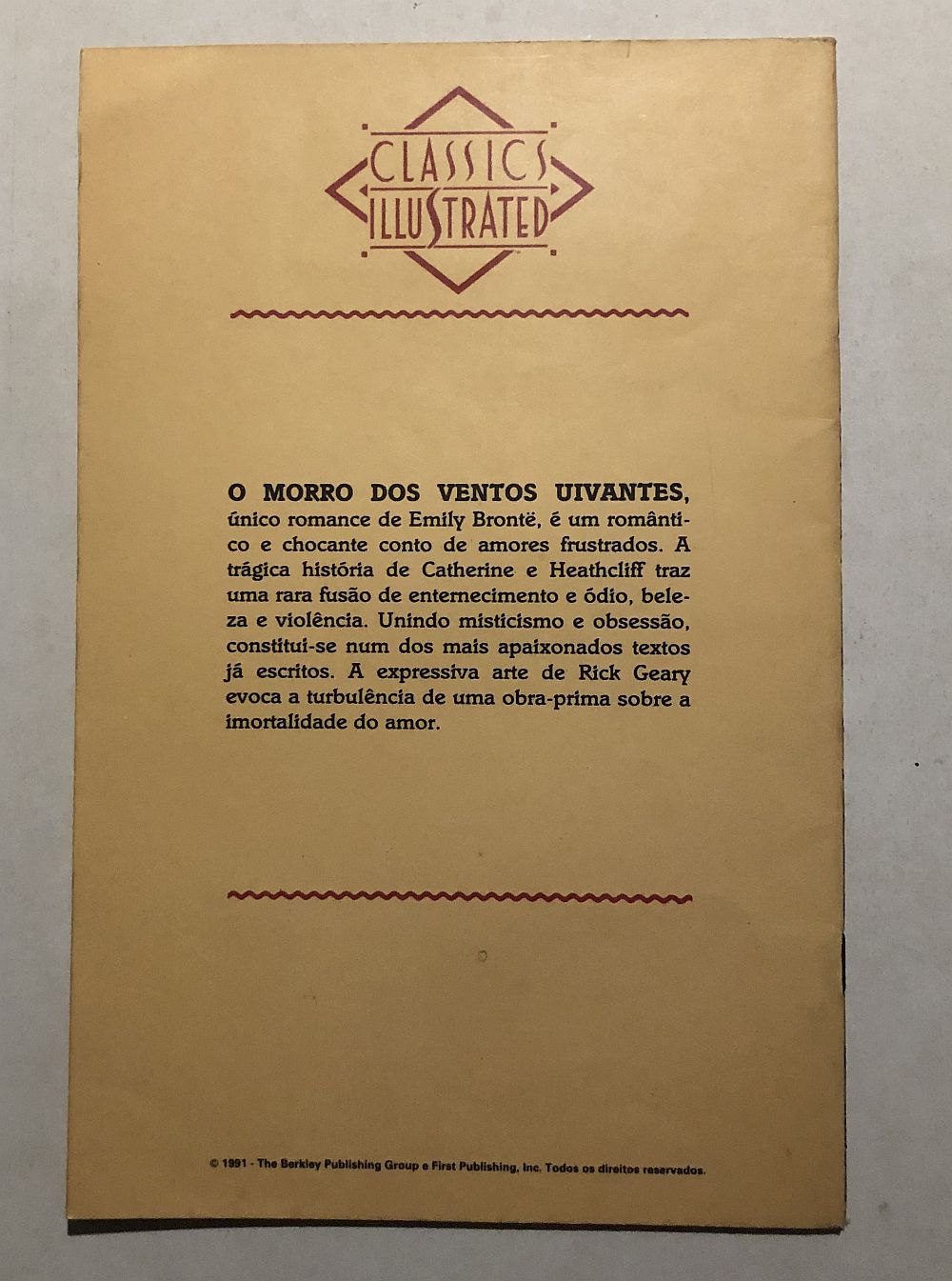 Classics Illustraded nº 8 - Ed. Abril 1991 - Imagem 2