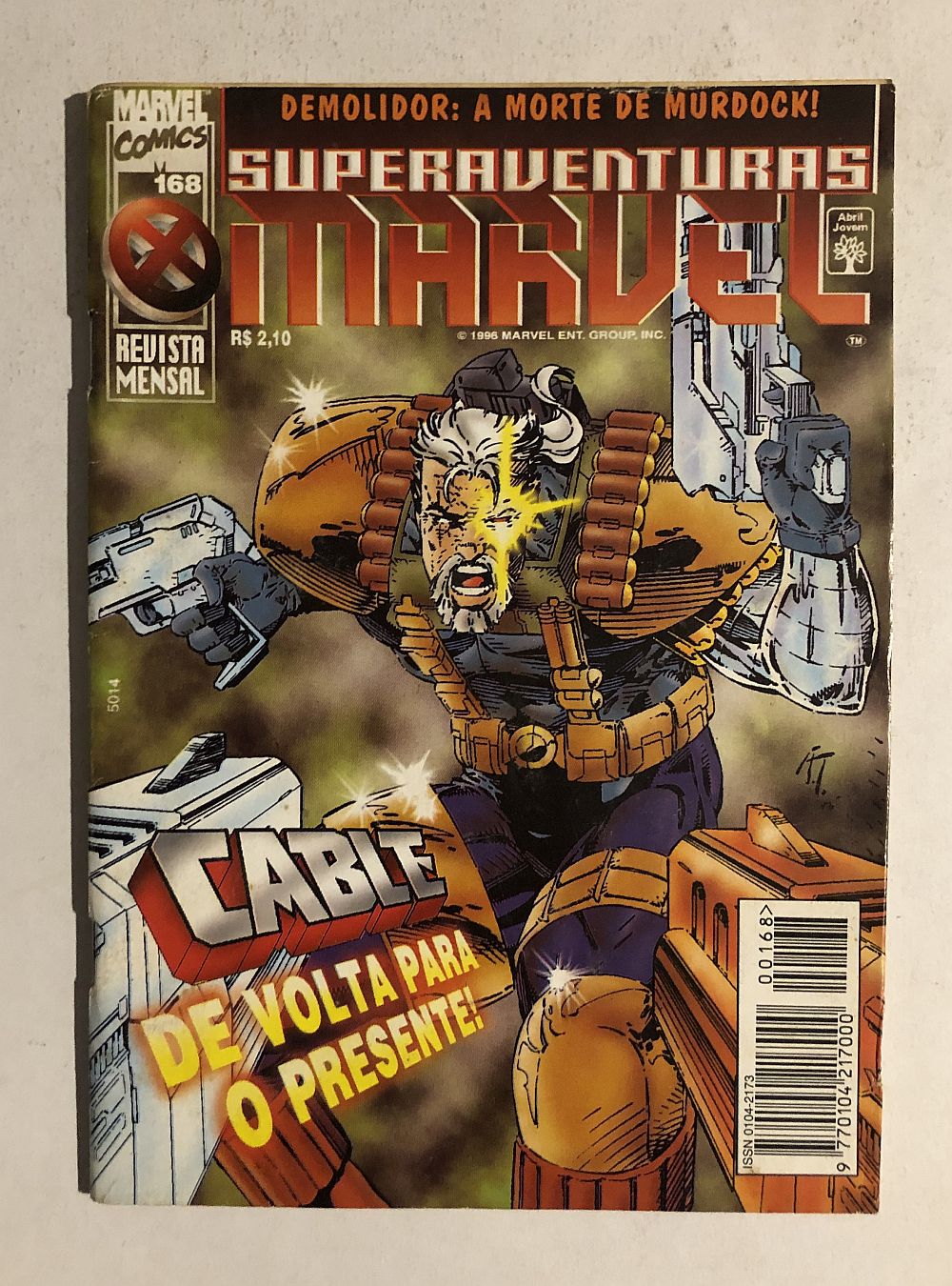 Superaventuras Marvel nº 168 - Ed. Abril 1996