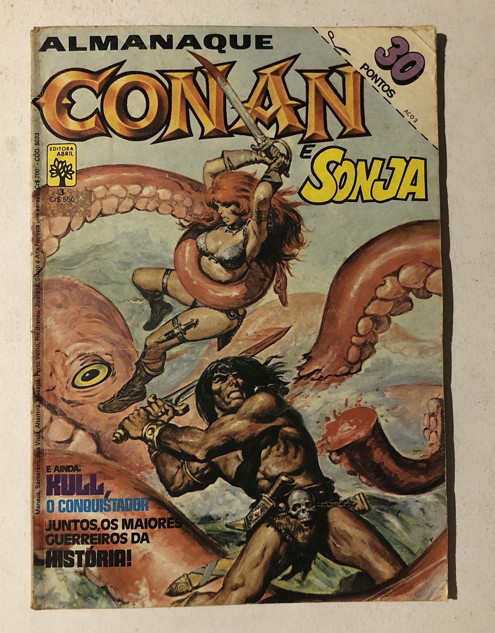 Almanaque Conan Formatinho nº 3 da 1ª Série Ed. Abril