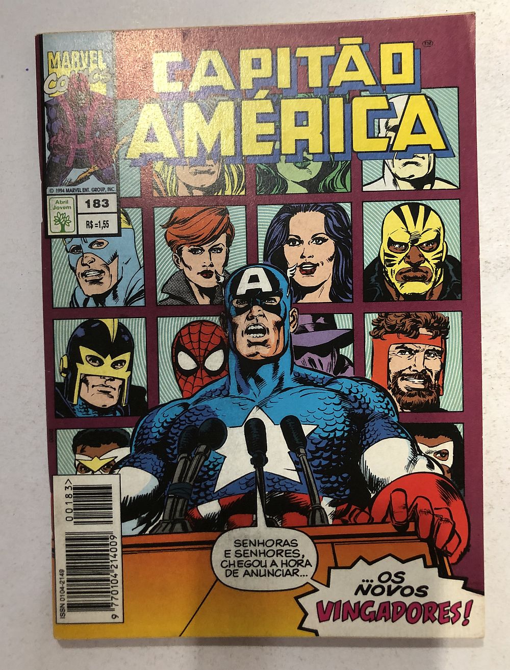 Capitão América nº 183 - Ed. Abril 1994