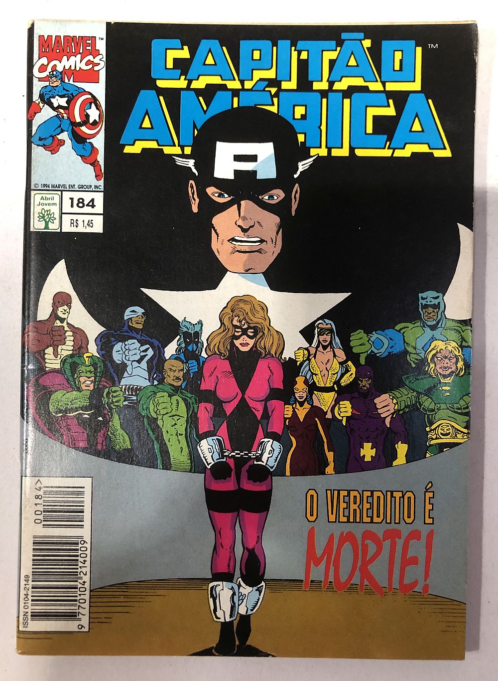 Capitão América nº 184 - Ed. Abril 1994