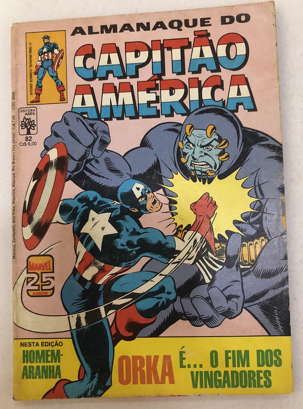 Capitão América nº 82 - Ed. Abril 1986