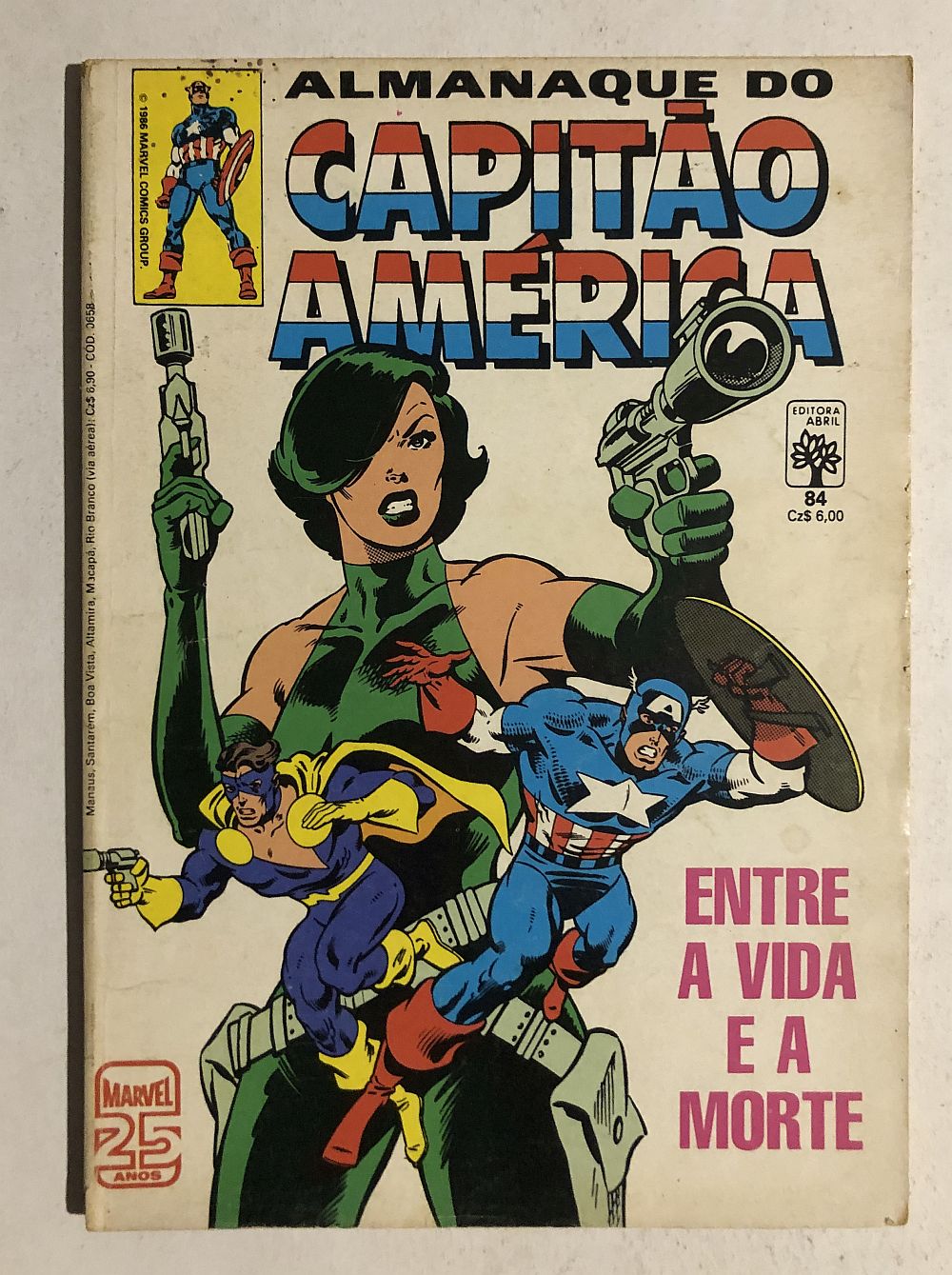 Capitão América nº 84 - Ed. Abril 1986