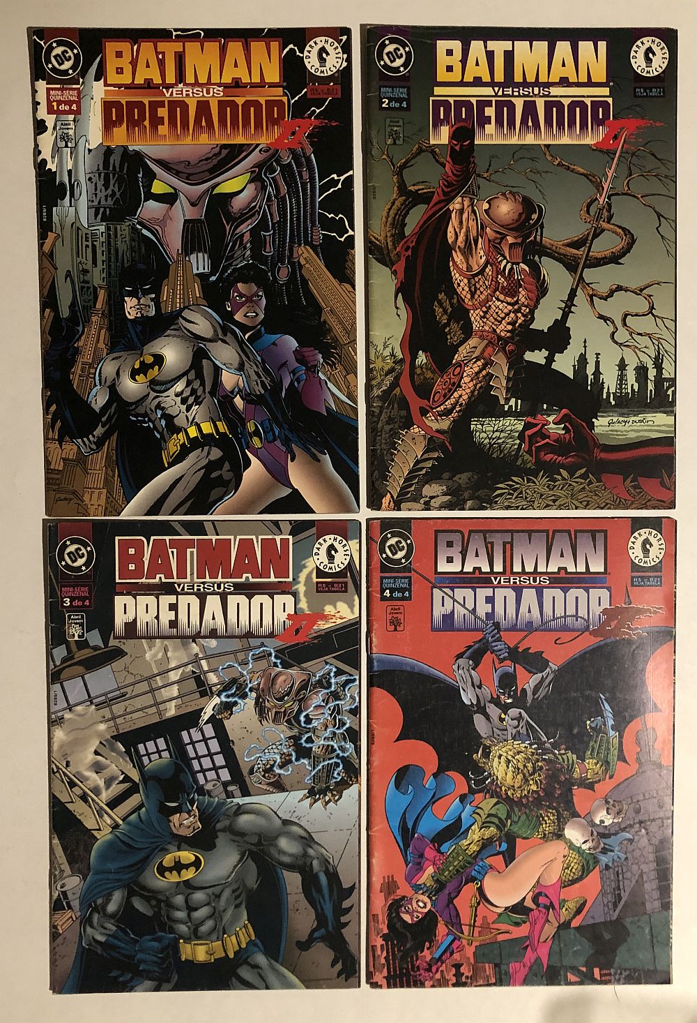 Batman versus Predador II Minissérie Completa - Ed. Abril 1996