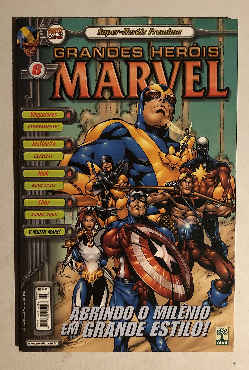 Grandes Heróis Marvel 3ª Serie nº 6 - Ed. Abril 2001