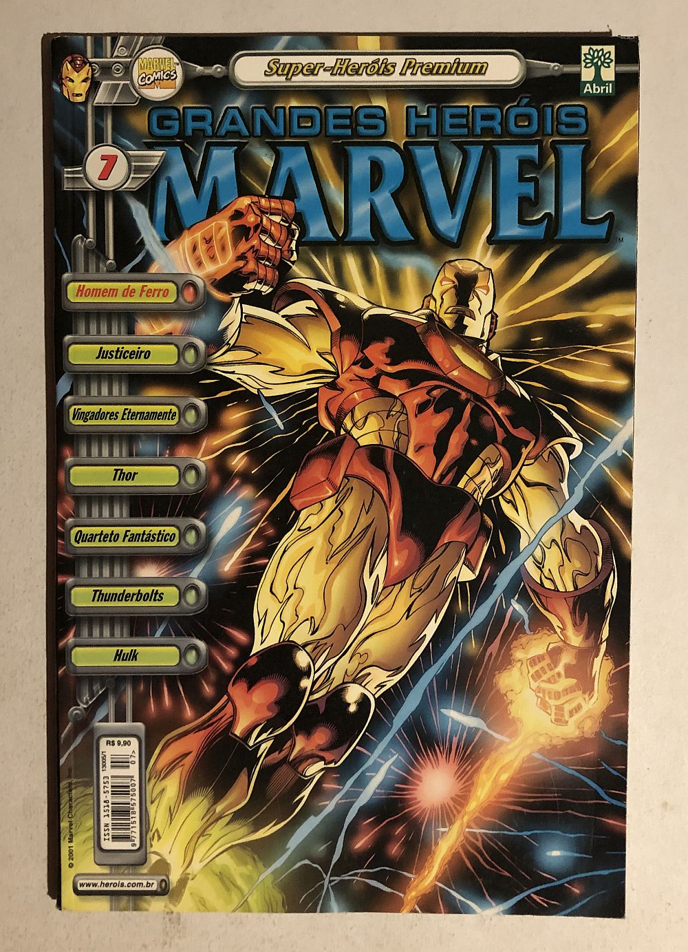 Grandes Heróis Marvel 3ª Serie nº 7 - Ed. Abril 2001