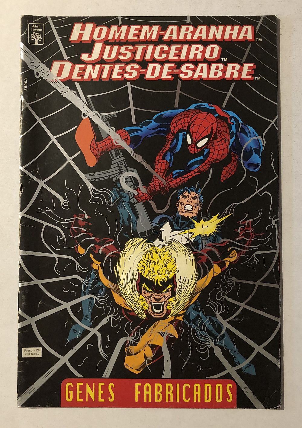 Homem-Aranha Justiceiro & Dentes-de-Sabre - Ed. Abril 1994