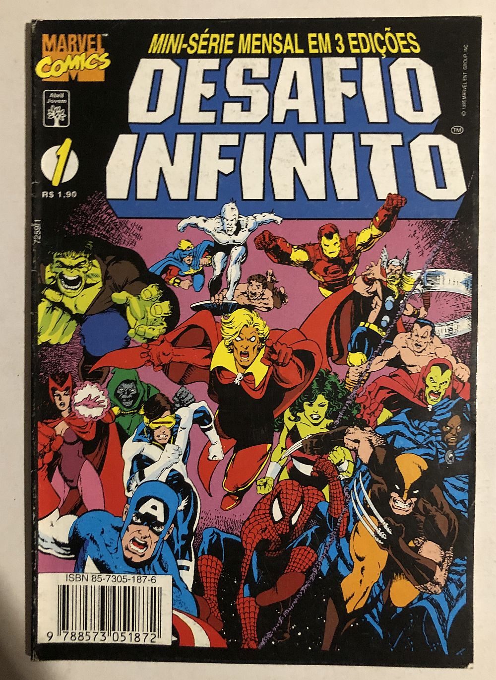 Desafio Infinito - Completa - Ed. Abril 1995 - Imagem 2